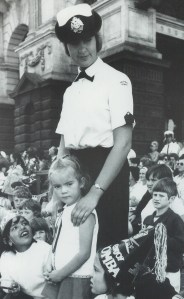 Female police officer at the 1972 Moomba Parade