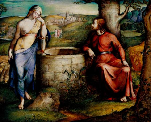 Christ and the Woman of Samaria 1828 by George Richmond 1809-1896