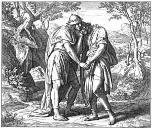Jonathan and David_s Friendship by Julius Schnorr von Carolsfeld
