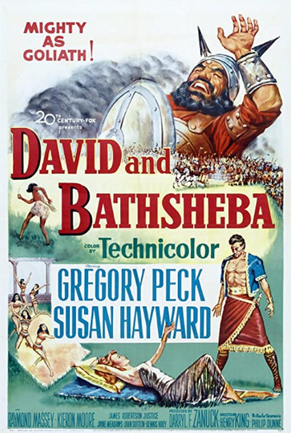 Poster from the 1951 technicolor epic starring Gregory Peck and Susan Hayward