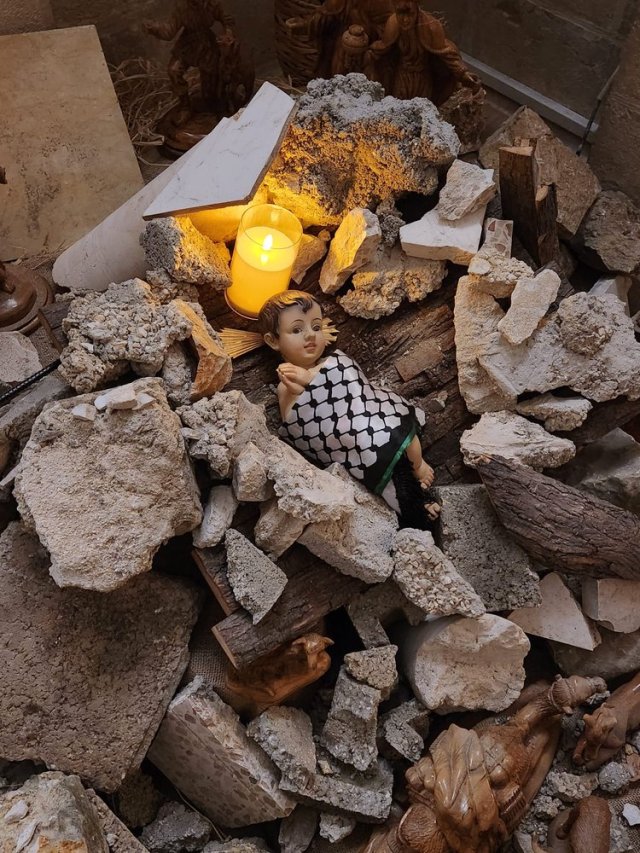 Baby Jesus in Rubble 1